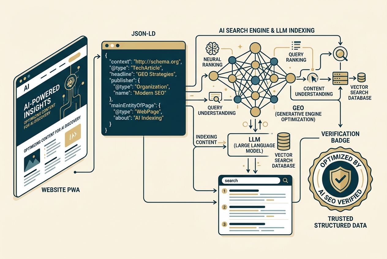 Optimización SEO para IA y LLM Indexing